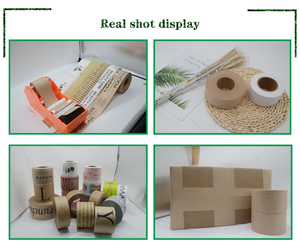 70 Mm X 450 Ft Băng Dính Giấy Kraft Màu Nâu Hoạt Tính Nước Có Thể Phân Hủy Trực Tiếp Từ Nhà Máy - Product Image 6