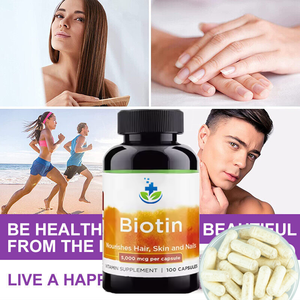Label pribadi kapsul kolagen <span class=keywords><strong>Biotin</strong></span>, kapsul <span class=keywords><strong>Biotin</strong></span> organik untuk pertumbuhan rambut dan kuku suplemen vitamin <span class=keywords><strong>Biotin</strong></span> - Product Image 5