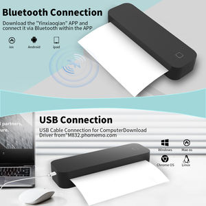 便携式迷你A4热敏打印机无线无墨水照片impreora Trmica手机黑白 - Product Image 4