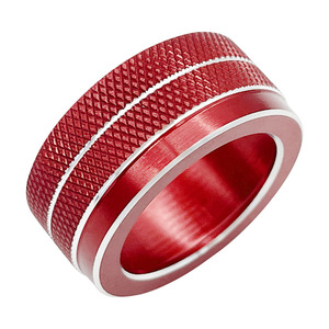 Anillo decorativo para perilla de aire acondicionado de coche, de aleación de aluminio, para Toyota Corolla Ruifang Levin, consola central interior, paquete de 2, deportivo - Product Image 1