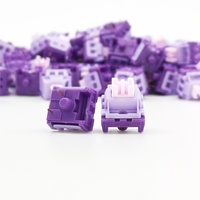 Saklar Linear Star Flower Axis Ungu 3-Pin Suara Mahjong Anti Debu Pre-lubed MX untuk Keyboard Gaming Mekanik Grosir