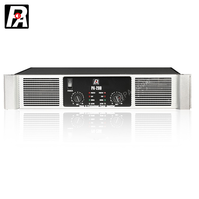 High Quality Professional Metal Power Amplifier 450W X 2 Channels with Music Player Function
