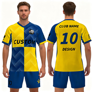 Maillot de football personnalisé Ystar avec logo sublimé au dos, kit d'entraînement de football unisexe, ODM, maillot de sport avec nom d'équipe - Product Image 5