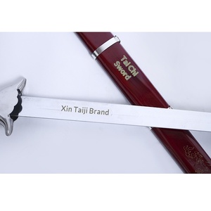 Spada per Arti Marziali in Acciaio ad Alto Contenuto di Manganese, Unisex, per Allenamento, con Fodero in Legno, Spada Morbida per Tai Chi - Product Image 2