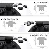 Capuchons de joystick analogique interchangeables personnalisés, remplacement de manettes pour manette PS5/PS4/Switch Pro/Xbox Series