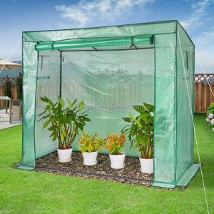 Invernadero Portátil de Acero HUGELEAF, Moderno, Metálico, Tipo Túnel, con Puerta Enrollable, para Cultivo de Vegetales en Invierno al Aire Libre - Product Image 6