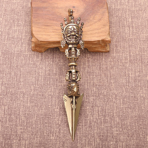 <span class=keywords><strong>Matou</strong></span> Mingwang Puba Vajra Tibetische Magische Stößel-Kollektion - Handgefertigte Messing-Dekoration für Kunst & Geschenke - Product Image 4