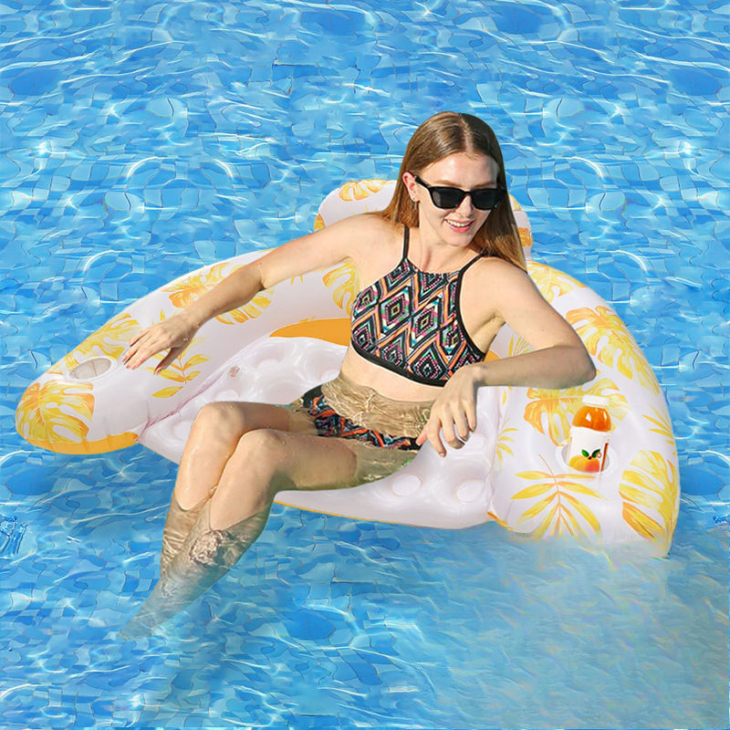 U-leaf seat float, yellow