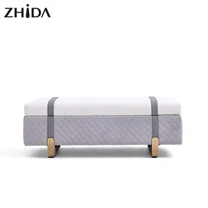 智达设计豪华风格床头凳客厅脚凳床头凳