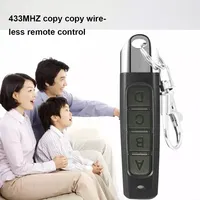 Télécommande Universelle 433 MHz à 4 Canaux pour Porte de Garage, Duplicateur de Télécommande, Cloner un Code Fixe de Clé de Voiture