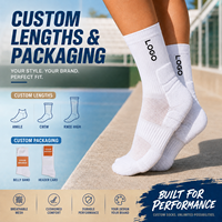 Chaussettes athlétiques mi-mollet personnalisées avec logo imprimé, plusieurs couleurs, pour la personnalisation de souvenirs d'événements