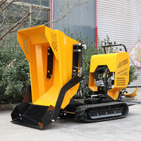 Kostenloser Versand 500kg Diesel-Mini-Raupendumper mit Hydraulikpumpe und Kippfunktion für Bau- und Landwirtschaftseinsatz