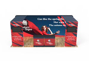 ขาตั้งโชว์ทีวีแบ็คไลท์<span class=keywords><strong>ป้าย</strong></span>โค้งสำหรับโชว์สินค้า20x10ft ดีไซน์ใหม่ - Product Image 4