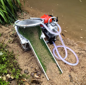 Siphon de 4 pouces pour bateau panoramique en or Moteur diesel pour sable de rivière Machine d'extraction de l'or Produit d'aspiration Laveuse de sable - Product Image 1