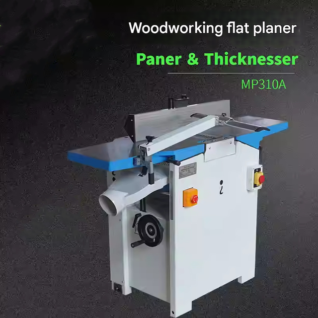 Combination Planer Jointer Heavy Duty Woodworking Flat & Thickness Planer Industrial Grade Jointer Planer Machine