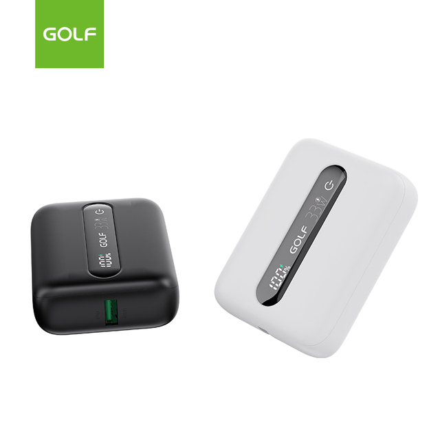 Factory Customized Portable Lithium Battery Charger LCD Digital PD 33W Fast Charging Mini 10000mAh Power Bank