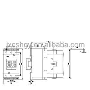 คอนแทคเตอร์ 3RT5045-1BB40 24 โวลต์ AC3 37 กิโลวัตต์ 400 3 โพล ข้อมูลจำเพาะ S3 ขั้วต่อแบบสกรู ของแท้ใหม่แกะกล่อง - Product Image 3