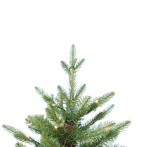 2025 Longstar Full Brunches PE PVC Árbol <span class=keywords><strong>de</strong></span> Navidad verde mixto con soporte <span class=keywords><strong>de</strong></span> árbol estable y luces LED blancas cálidas - Product Image 2