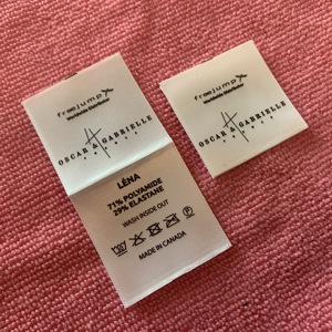 Dịch vụ tốt nhất cả hai bên in ấn satin <span class=keywords><strong>logo</strong></span> nhãn, vòng lặp gấp an toàn mực in ấn quần áo tên thẻ - Product Image 5