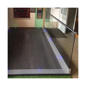 Barandilla de Vidrio en Forma de U de Alta Resistencia, Barandilla de Vidrio con Riel de Aluminio Impermeable para Uso en Exteriores - Product Image 4