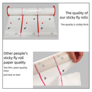 強力粘着剤付きハエ取りロール（25×400cm/25×1000cm）在庫あり！家庭用ハエや昆虫に最適！ - Product Image 4