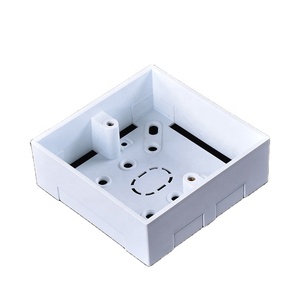 OEM China Supplier White Plastic Pvc Wall Mount Box 86 Type 1 Gang Cable Box African Electrical Switch Box