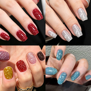 High Reflective Super Shiny Crushed Diamond Nail Gel Polish Sparkling Glitter Nail Art Gel for Manicure Salon Wholesale - Product Image 5