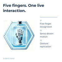 Main bionique IA hexagonale interactive : exposition scientifique et éducative STEM pour écoles et musées scientifiques