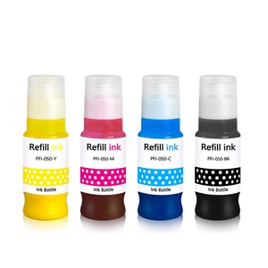 หมึกพิมพ์พิกเมนต์ Supercolor 4 สี รุ่น PFI-050 ขนาด 70 มล./ขวด สำหรับเครื่องพิมพ์ Canon TC-20 TC-20M ขายจากโรงงาน - Product Image 1