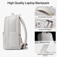 Nouveau élégant imperméable rose grand cahier d'affaires sac à dos de voyage extensible sac à dos d'école pour femmes avec USB