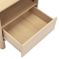 Table de chevet moderne en bois avec 1 tiroir pour chambre à coucher