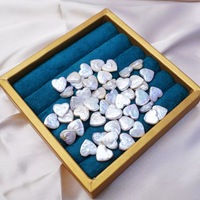 Perles de culture d'eau douce naturelles blanches baroques de 11-12 mm en forme de cœur pour la fabrication de bijoux DIY