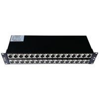 16-way unidirectional balanced audio fiber optic terminal box broadcast-grade XLR audio optical fiber terminal box