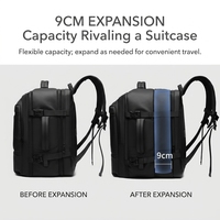 Sac à dos professionnel étanche 17,3 pouces OEM ODM avec compartiment à chaussures extensible, convertible pour voyage et école, élégant pour homme