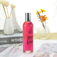 Bouchon de rouleau de bouteille de parfum en verre nouveauté de luxe personnalisé 50ml 100ml emballage épais transparent couvercle de cylindre forme carrée boîte en liège