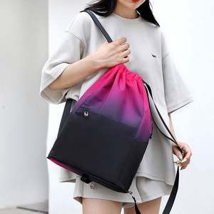 Nouveau sac de sport de plein air à dégradé de couleurs tendance, sac à dos unisexe pliable multifonctionnel - Product Image 5