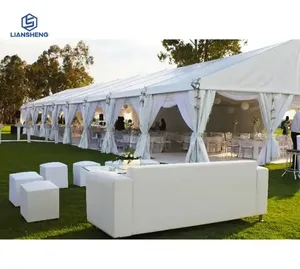 20*30m wedding tents white or clear camping tent steel structure wedding hall wedding venue decoration