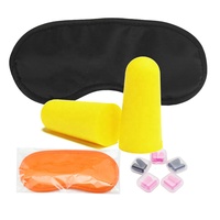 SK1006A masque de sommeil soie clignotants ombre à paupières avec réduction du bruit bouchons d'oreilles bouchons d'oreille Kit de couchage ensemble Portable pour voyager