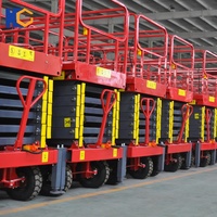 Elektrikli makaslı kaldırma 4-16m hava platformu 6m 8m 10m 12m 14m Skylift mobil kaldırıcı iskele hidrolik makaslı kaldırma fiyatı