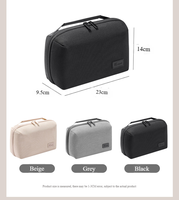 Sac de rangement numérique portable en nylon imperméable pour voyages d'affaires, câbles de données, batteries externes, écouteurs
