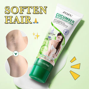 OEM ZOZU coreano mejor venta al por mayor 24K oro pepino permanente pelo quitar crema húmeda mujeres suave belleza piel crema depilatoria - Product Image 2