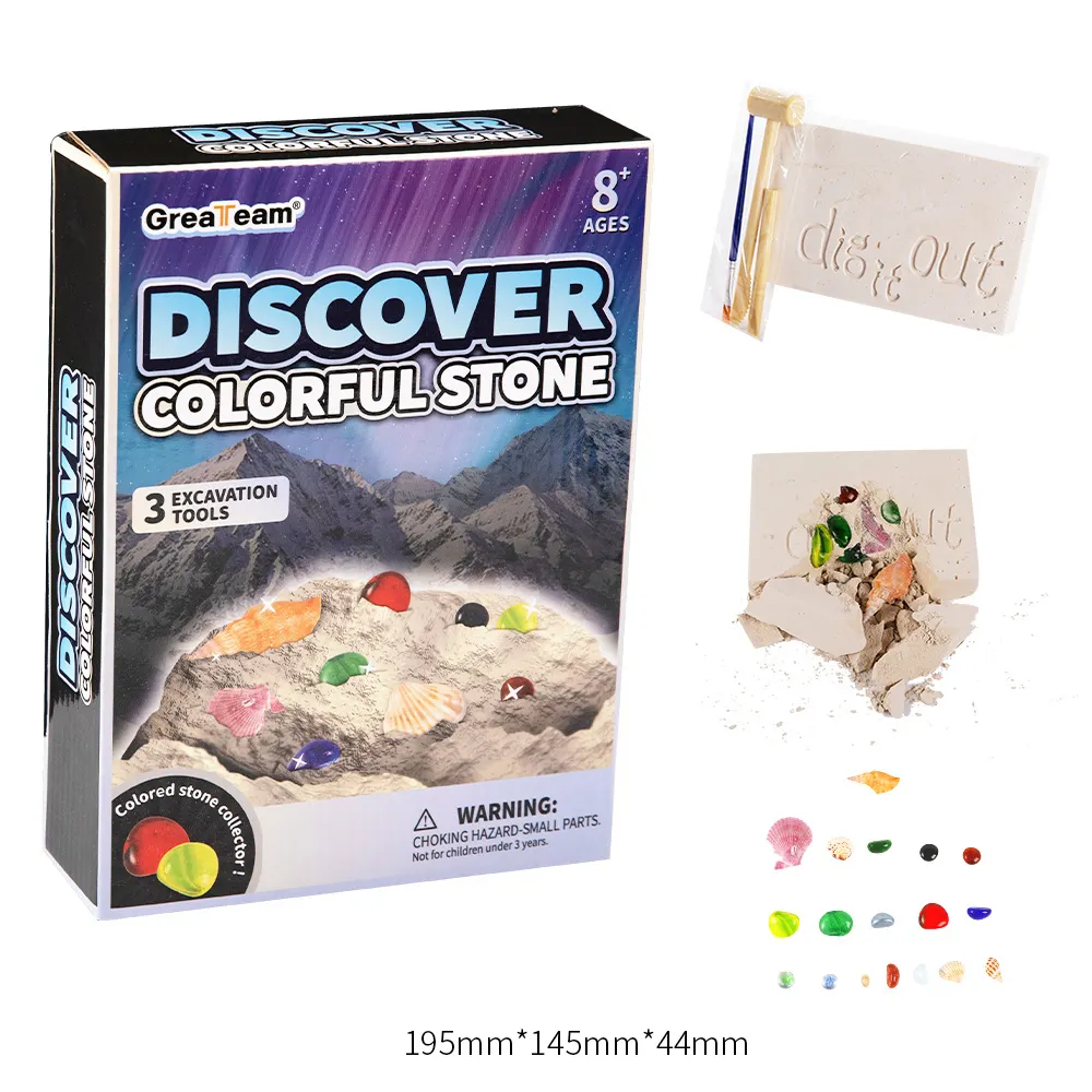 Original Factory Direct Supply Discovery Colorful Stone Excavation Box