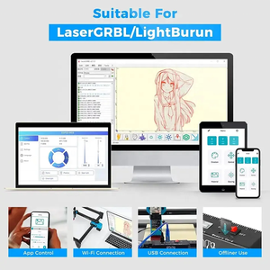 TWOTREES Vente en gros TTS10 Pro Laser Engraver Cutter Haute Précision 0.08mm Compressé Spot 80w Laser Portique Type Machine à découper - Product Image 6