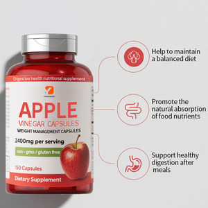 Custom Adult <strong>Apple</strong> <strong>Vinegar</strong> <strong>Capsules</strong> for Weight Management Digestive Health &amp; Immune Support with Dietary Fiber (150 <strong>Capsules</strong>) - Product Image 3