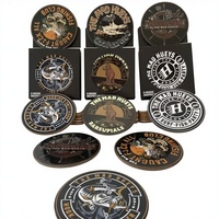 Sous-verres en papier personnalisés, écologiques, absorbants, avec motifs de dessins animés en couleur, pour le bureau, l'hôtel, les tasses à thé, les tasses à bière