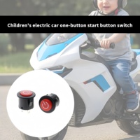 Bouton poussoir de démarrage à une touche 26 mm 3 broches 12 V pour voiture électrique pour enfants et véhicule télécommandé RC