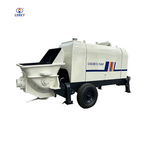 Bomba de Concreto Móvil Diésel Corey HBT60, Bomba de Concreto Hidráulica Portátil Montada en Remolque - Product Image 2