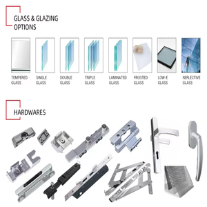 Fenêtre à simple ou <span class=keywords><strong>double</strong></span> battant coulissante verticale électrique automatique américaine avec verre trempé - Product Image 4