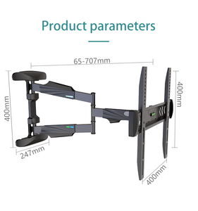 Support de télévision Zeno DL-650E avec trois <span class=keywords><strong>bras</strong></span> inclinaison réglable Rv <span class=keywords><strong>Tv</strong></span> support mural <span class=keywords><strong>pliant</strong></span> pour support de télévision 40-70 pouces - Product Image 3