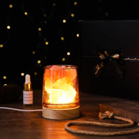 Support de lampe diffuseur en cristal pour décoration intérieure, support d'huiles essentielles d'aromathérapie, ornement désodorisant d'intérieur longue durée